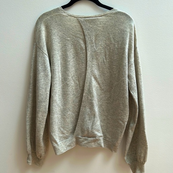 Back slit grey joie sweater - Picture 1 of 3